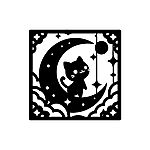 猫の切り絵図案（初心者向け）0078